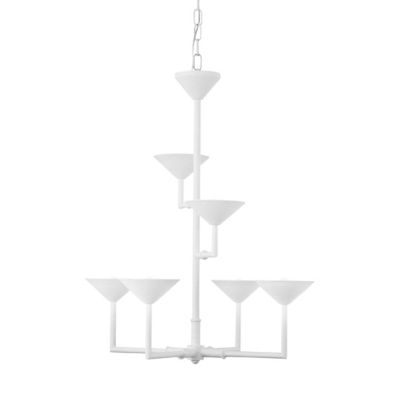 Visual Comfort Signature Eleanor Chandelier - Color: White - Size: Small - 