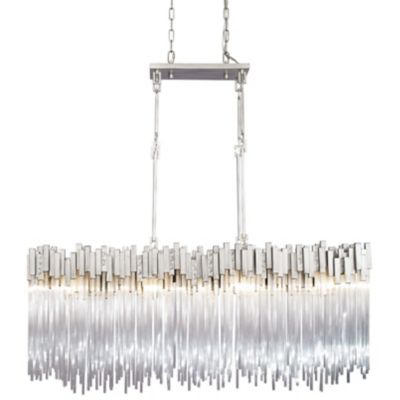 Varaluz Matrix Linear Chandelier - Color: Silver - Size: 8 light - 309N08RN