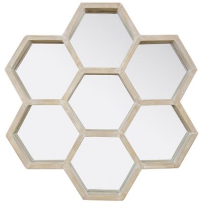 Varaluz Honeycomb Accent Mirror - Color: Grey - 406A02