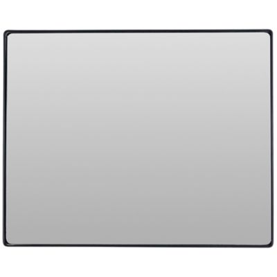 Varaluz Rounded Rectangular Wall Mirror - Color: Black - 407A02BL
