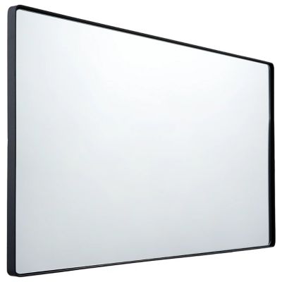 Varaluz Kye Rounded Rectangular Wall Mirror - Color: Black - 4DMI0107