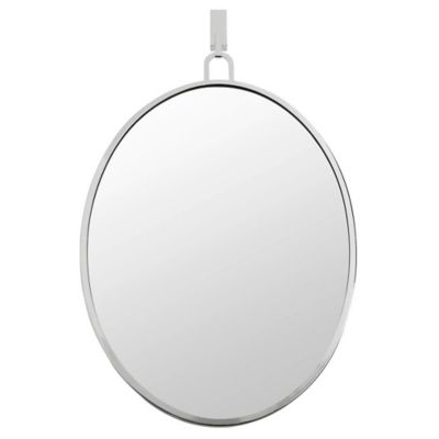 Varaluz Stopwatch Oval Powder Room Mirror - Color: Silver - 4DMI0112