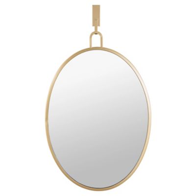 Varaluz Stopwatch Oval Powder Room Mirror - Color: Gold - 4DMI0111