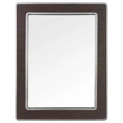 Varaluz Macie Rectangular Wood and Metal Mirror - Color: Brown - 4DMI0119