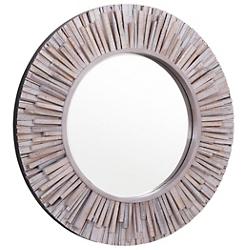 Nellie Circular Wood Mirror