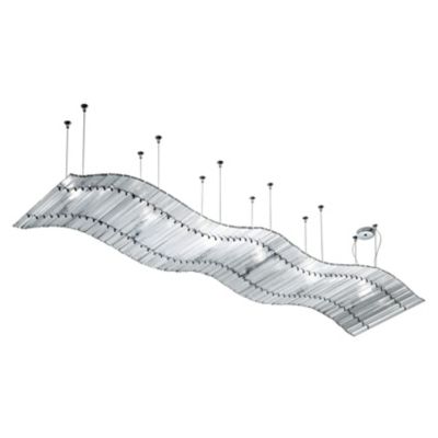 Venini Nastri Linear Chandelier - Color: Clear - Size: 3 light - FP3905030U