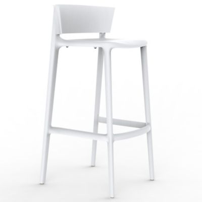 Vondom Africa Bar Stool Set of 4 - Color: White - Size: 29.25 - 65029-Wh