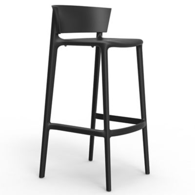 Vondom Africa Bar Stool Set of 4 - Color: Black - Size: 29.25 - 65029-Bl