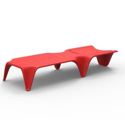 Vondom F3 Outdoor Sun Chaise - Color: Red - 60005-Red