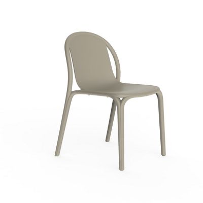 Vondom Brooklyn Chair - Color: Grey - 65037-ECRU