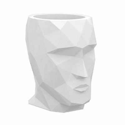 Vondom Adan Pot, Matte Finish - Color: White - Size: Large Adan Pot - 49074