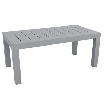 Vondom Jut Table 180 - Color: Silver - 44406-STEEL