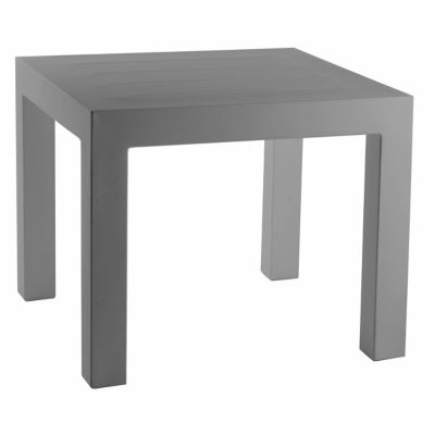 Vondom Jut Table 90 - Color: Silver - 44410-STEEL