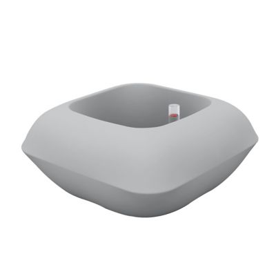 Vondom Pillow Pot Matte Finish - Color: Silver - 55004R-STEEL