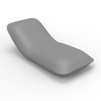 Vondom Pillow Sun Chaise - Color: Silver - 55013-STEEL