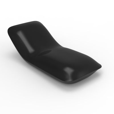 Vondom Pillow Sun Chaise - Color: Black - 55013F-BLACK