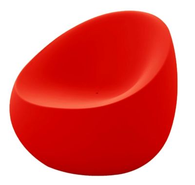 Vondom Stone Outdoor Lounge Chair - Color: Red - 55006F-RED