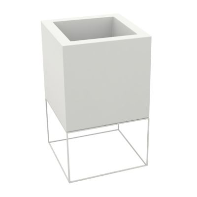 Vondom Vela Nano Cube Matte Finish - Color: White - Size: Tall Nano Pot Mat