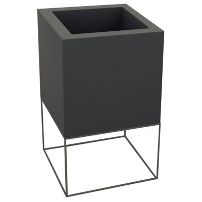 Vondom Vela Nano Cube Glossy Finish - Color: Black - Size: Short Nano Pot G