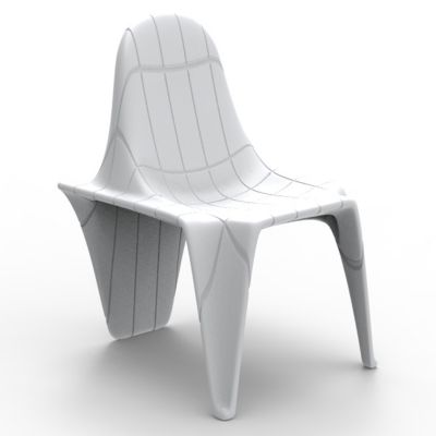 Vondom F3 Dining Chair - Color: White - 60003-WHITE