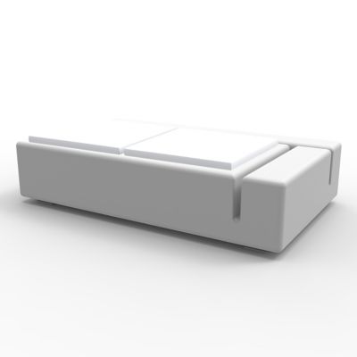 Vondom Kes Sectional Sofa Double - Color: White - 64002-White