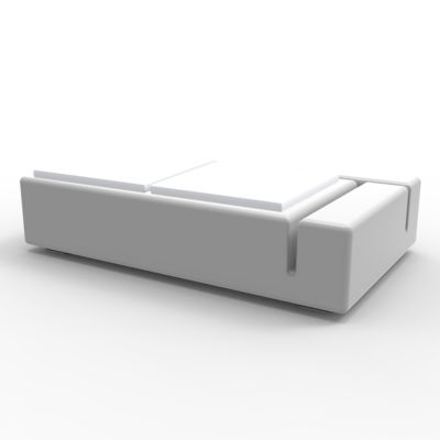 Vondom Kes Sectional Sofa Double - Color: White - 64002F-White