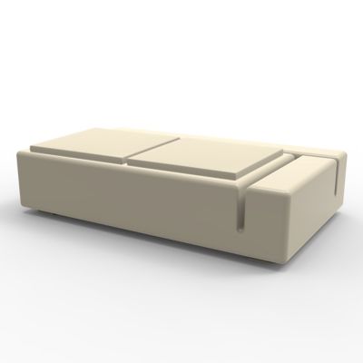 Vondom Kes Sectional Sofa Double - Color: Beige - 64002F-Ecru