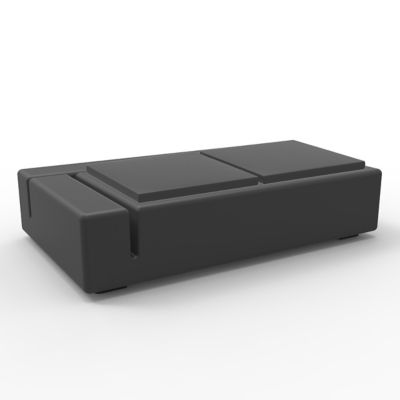 Vondom Kes Sectional Sofa Double - Color: Black - 64003-Anthracite