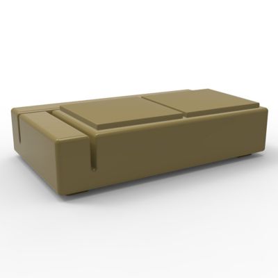 Vondom Kes Sectional Sofa Double - Color: Beige - 64003F-Khaki