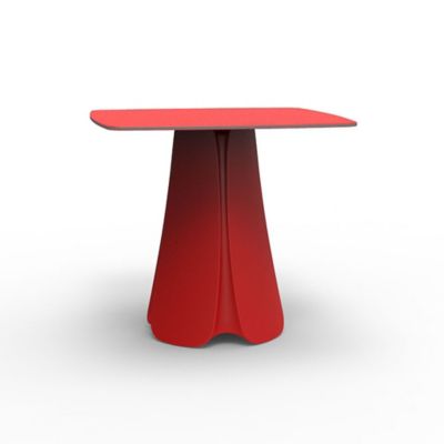 Vondom Pezzettina Table and Base - Color: Red - 56013-RED