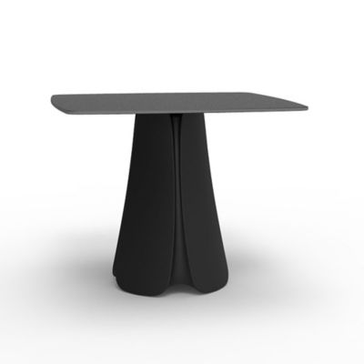 Vondom Pezzettina Table and Base - Color: Black - 56014-BLACK