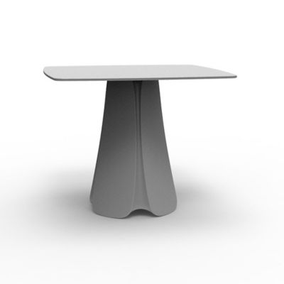 Vondom Pezzettina Table and Base - Color: Silver - 56014-STEEL