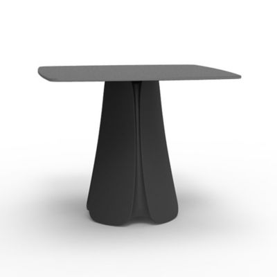 Vondom Pezzettina Table and Base - Color: Black - 56014-ANTHRACITE