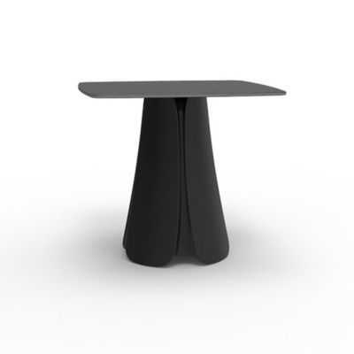 Vondom Pezzettina Table and Base - Color: Black - 56013F-BLACK