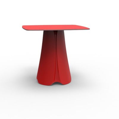 Vondom Pezzettina Table and Base - Color: Red - 56013F-RED