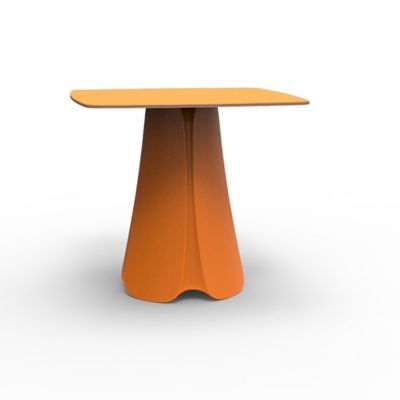 Vondom Pezzettina Table and Base - Color: Orange - 56013F-ORANGE