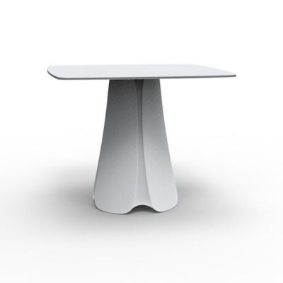 Vondom Pezzettina Table and Base - Color: White - 56014F-WHITE