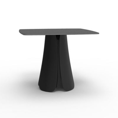 Vondom Pezzettina Table and Base - Color: Black - 56014F-BLACK