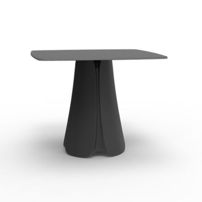 Vondom Pezzettina Table and Base - Color: Black - 56014F-ANTHRACITE