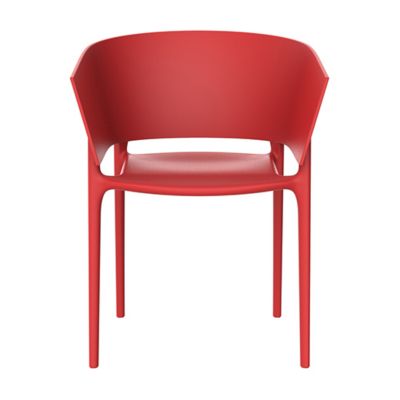 Vondom Africa Outdoor Armchair - Set of 4 - Color: Red - 65005-RED