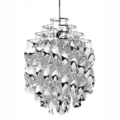 Verpan Spiral SP01 Pendant Light - Color: Silver - Size: 1 light - 110102