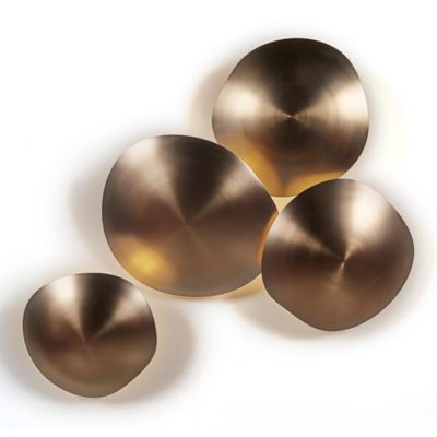 Viso Chestnut 4-Light LED Cluster Wall / Flushmount Light - Color: Gold - S