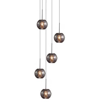 Viso Gemma 5-Light Multi-Light Pendant Light - Color: Grey - Size: 5 light 