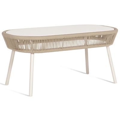 Vincent Sheppard Loop Outdoor Coffee Table - Color: White - GT066S015