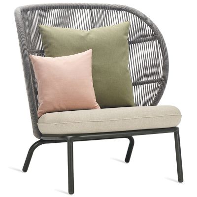 Vincent Sheppard Kodo Cocoon Outdoor Lounge Chair - Color: Grey - KIT-GC044