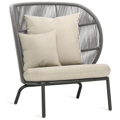 Vincent Sheppard Kodo Cocoon Outdoor Lounge Chair - Color: Grey - KIT-GC044