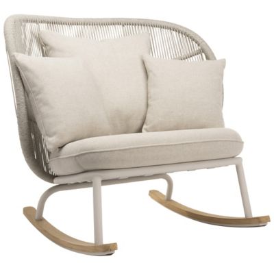 Vincent Sheppard Kodo Outdoor Rocking Chair - Color: White - KIT-GC087S035-