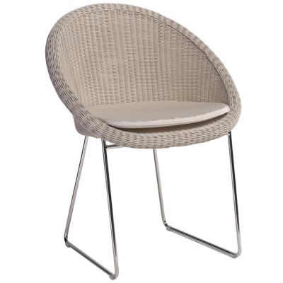 Vincent Sheppard Gipsy Steel Base Outdoor Dining Chair - Color: Beige - KIT