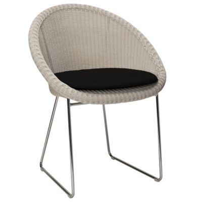 Vincent Sheppard Gipsy Steel Base Outdoor Dining Chair - Color: Beige - KIT