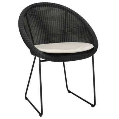 Vincent Sheppard Gipsy Steel Base Outdoor Dining Chair - Color: Black - KIT